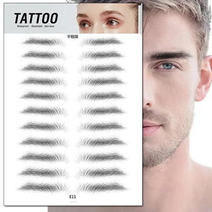 4D Waterproof Eyebrow Tattoo Stickers